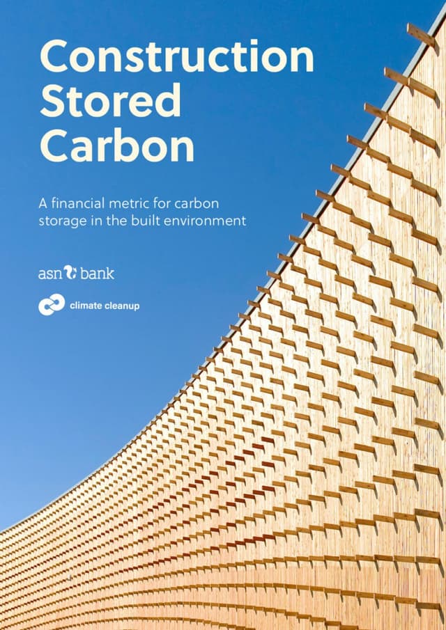 Construction Stored Carbon report cover